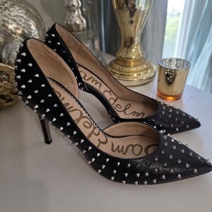 Sam Edelman Black Studded Heels